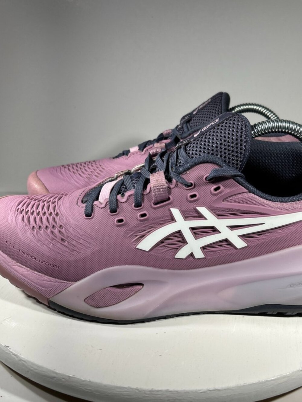 ASICS GEL-Resolution X Tennis Pickleball Shoes Womens Size 9 W Lavender Sneakers